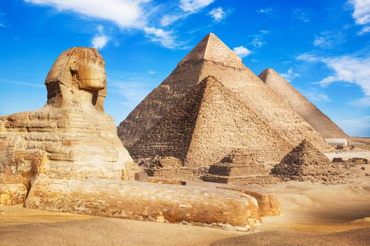 The Great Sphinx and the Pyramids of Giza